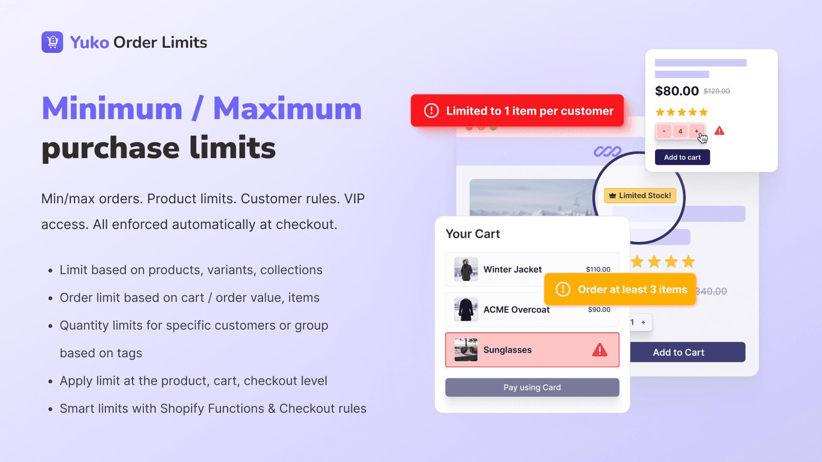 Minimum purchase quantity