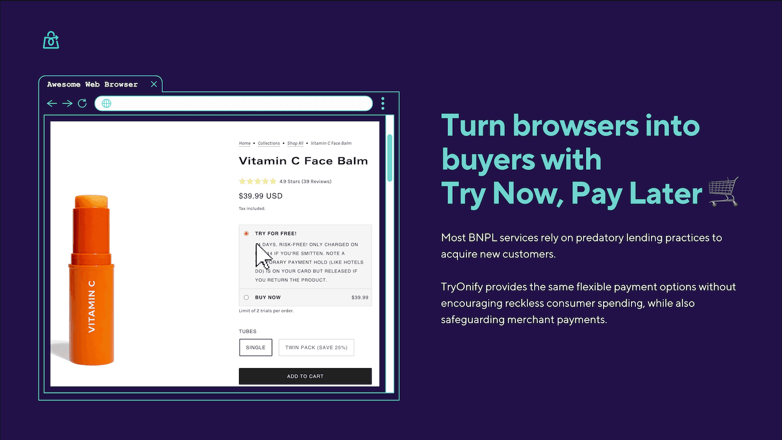 Turn browsers into buyers