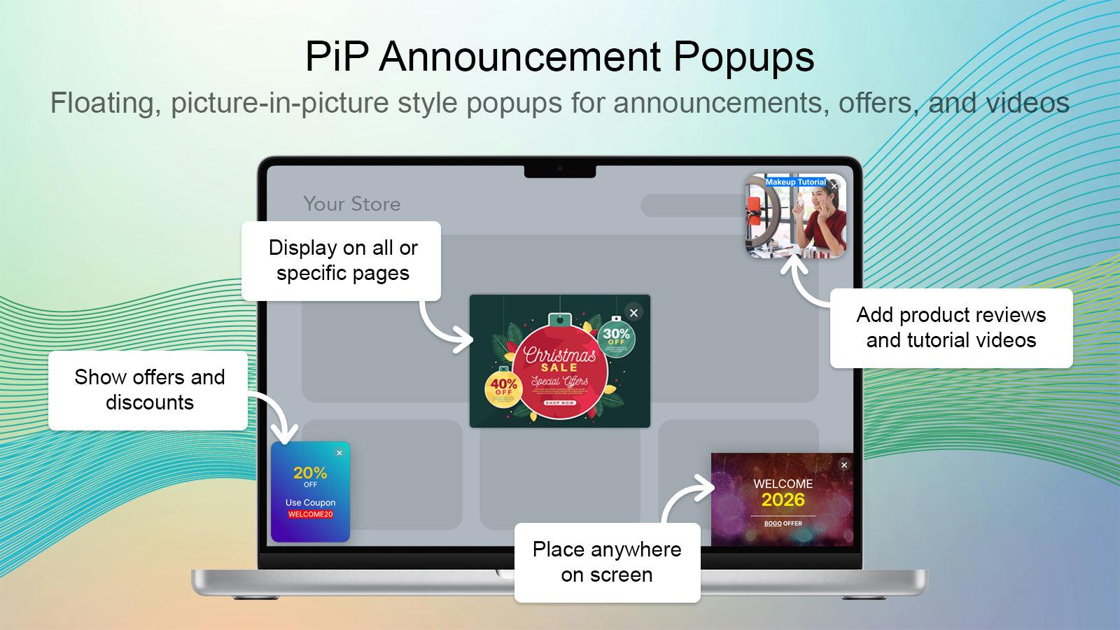 PiP Announcement Popups