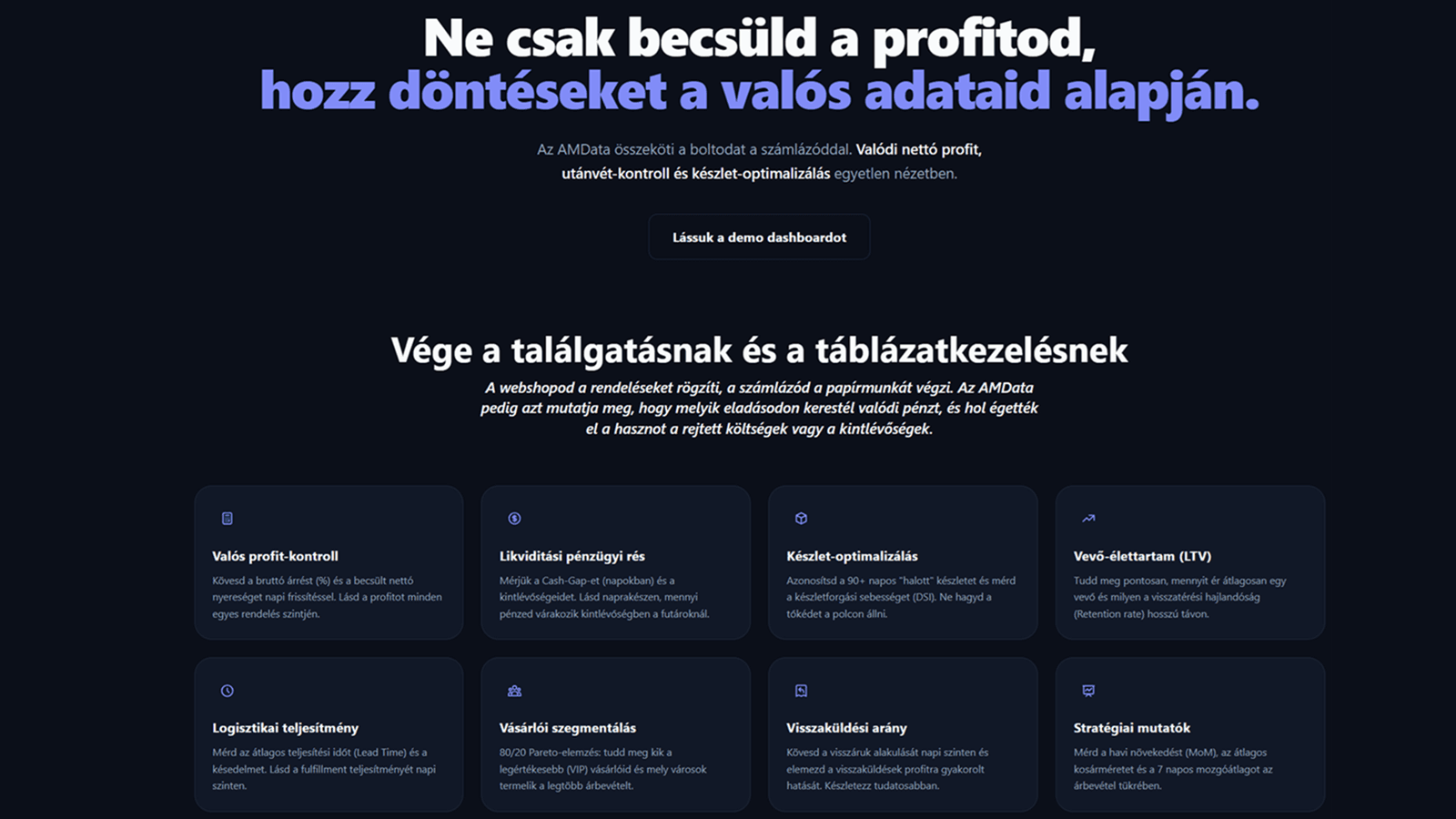 landing page