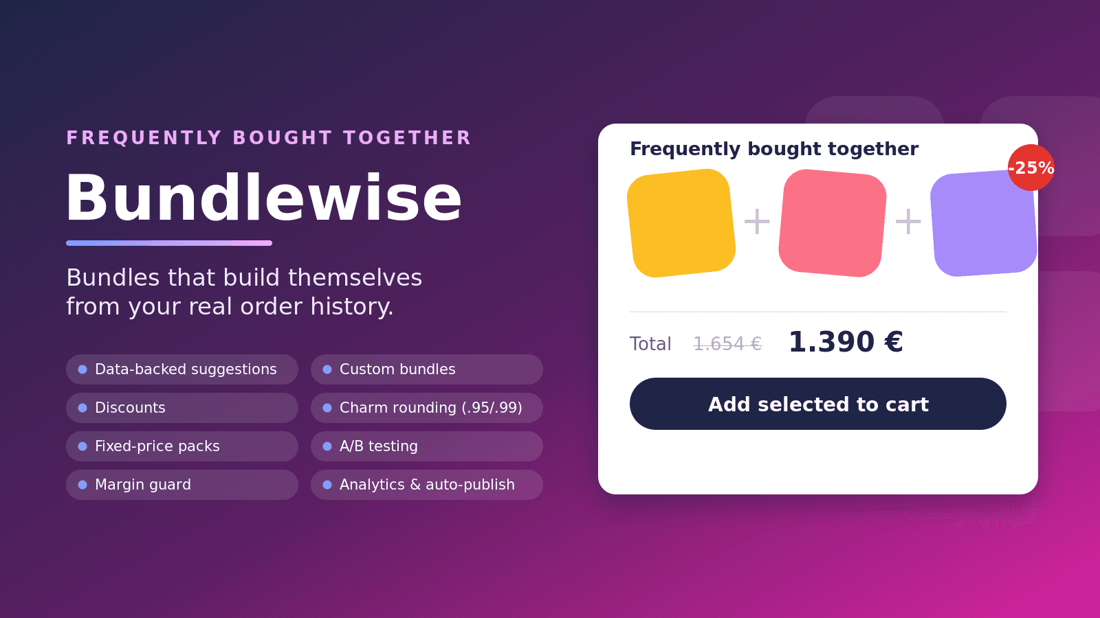 Bundlewise — auto / custom bundles and a bought-together widget
