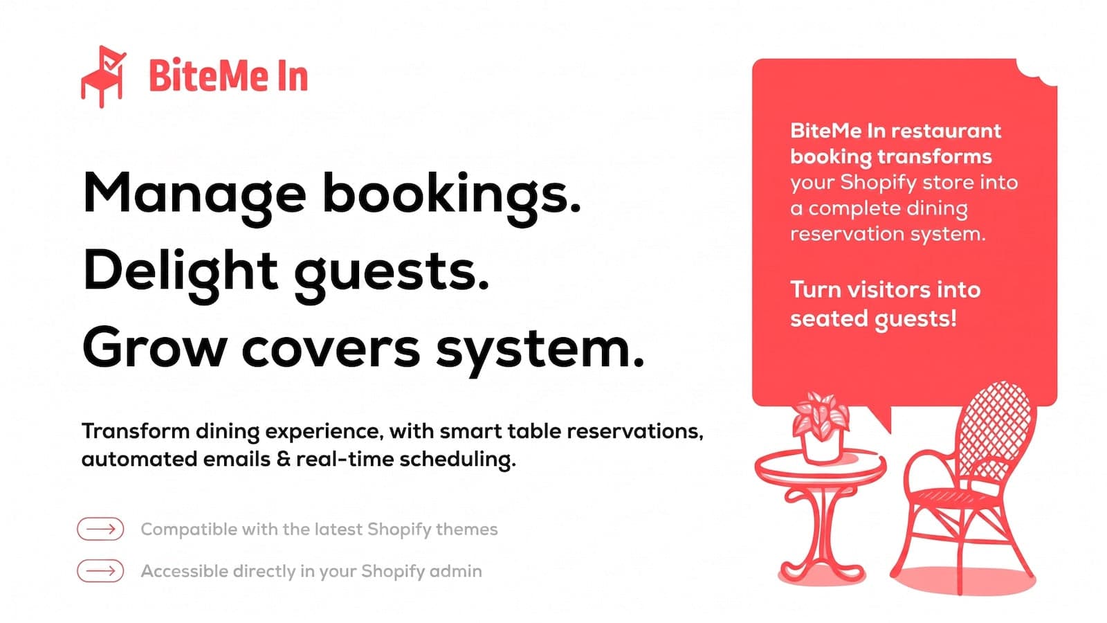 Restaurant reservation system with table management features