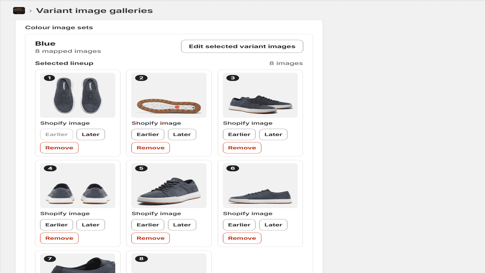 Backend screenshot