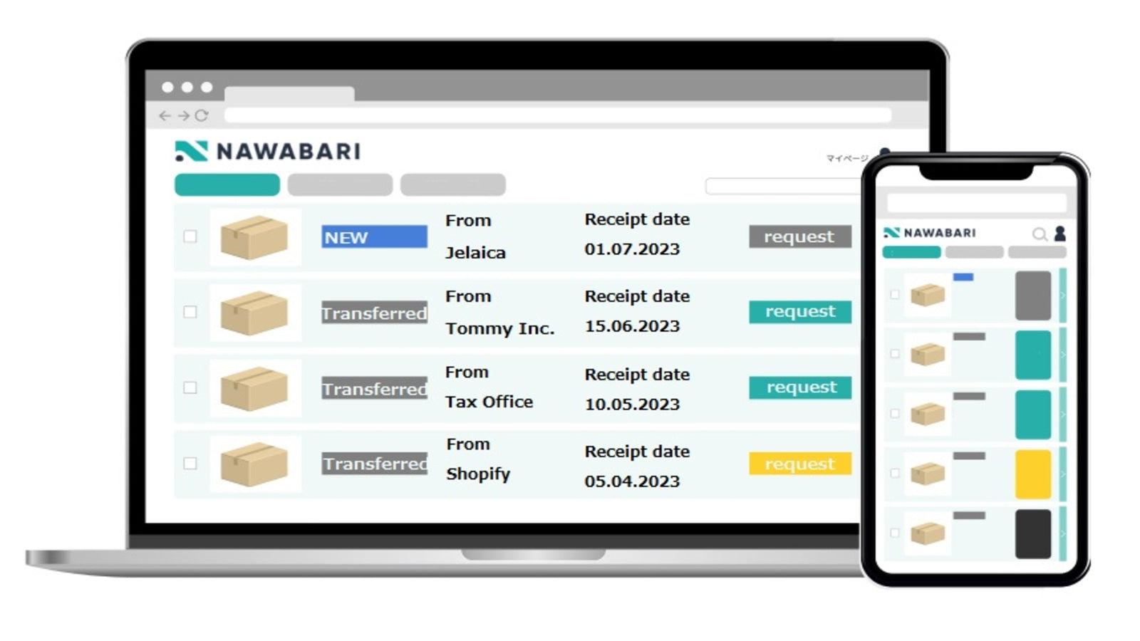 NAWABARI Virtual Office's homepage