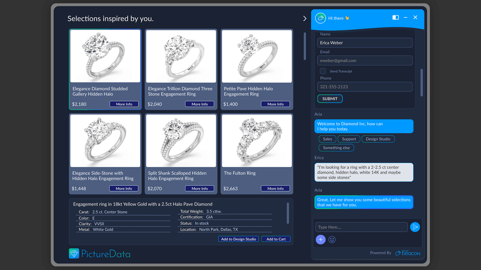 PictureData by ChatBeacon - Visual Conversational Commerce