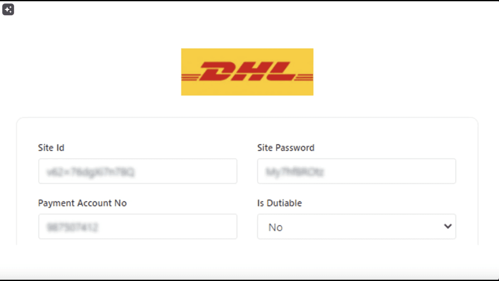 DHL Dashboard with Logo