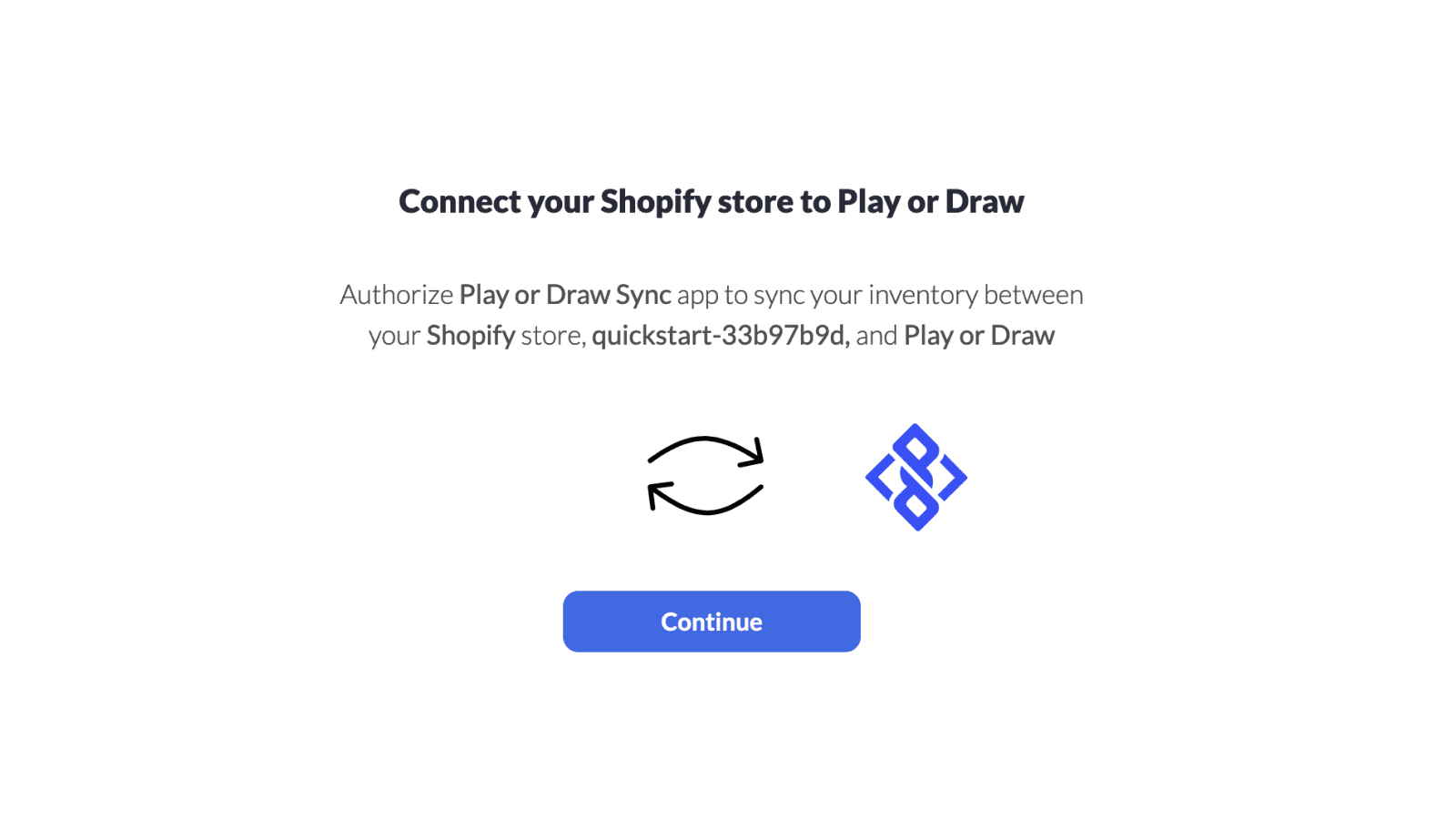 Sync your inventory to Play Or Draw!