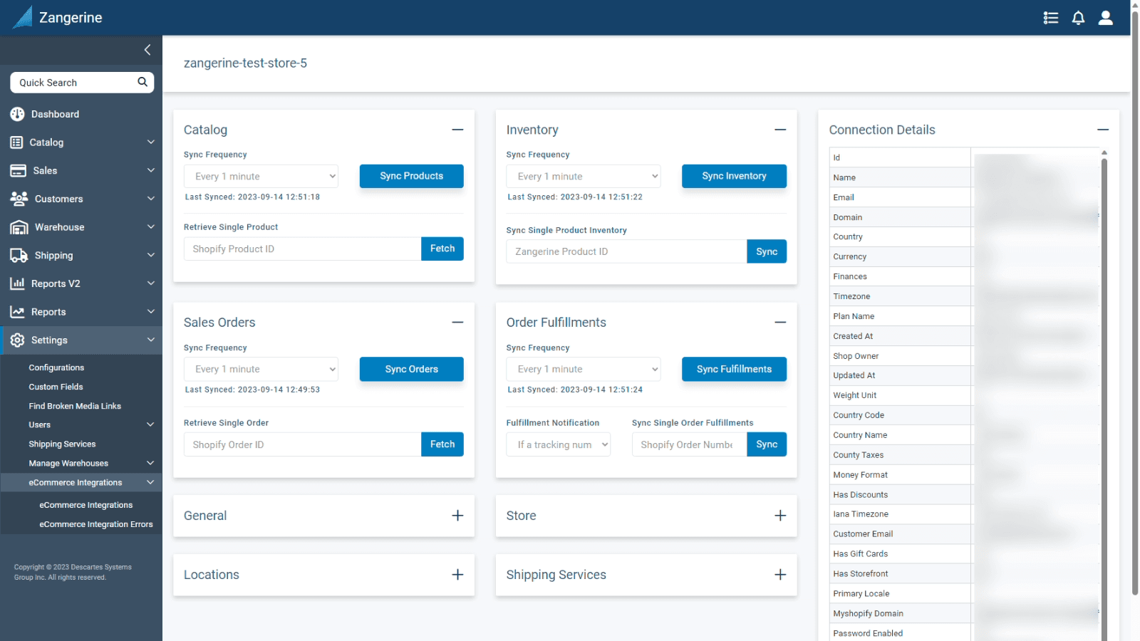 Sync products, inventory, orders, and fulfillments.