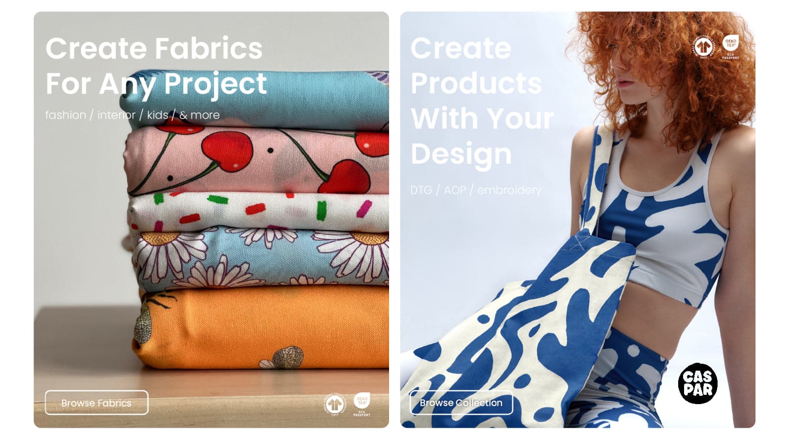 Create custom fabrics and products