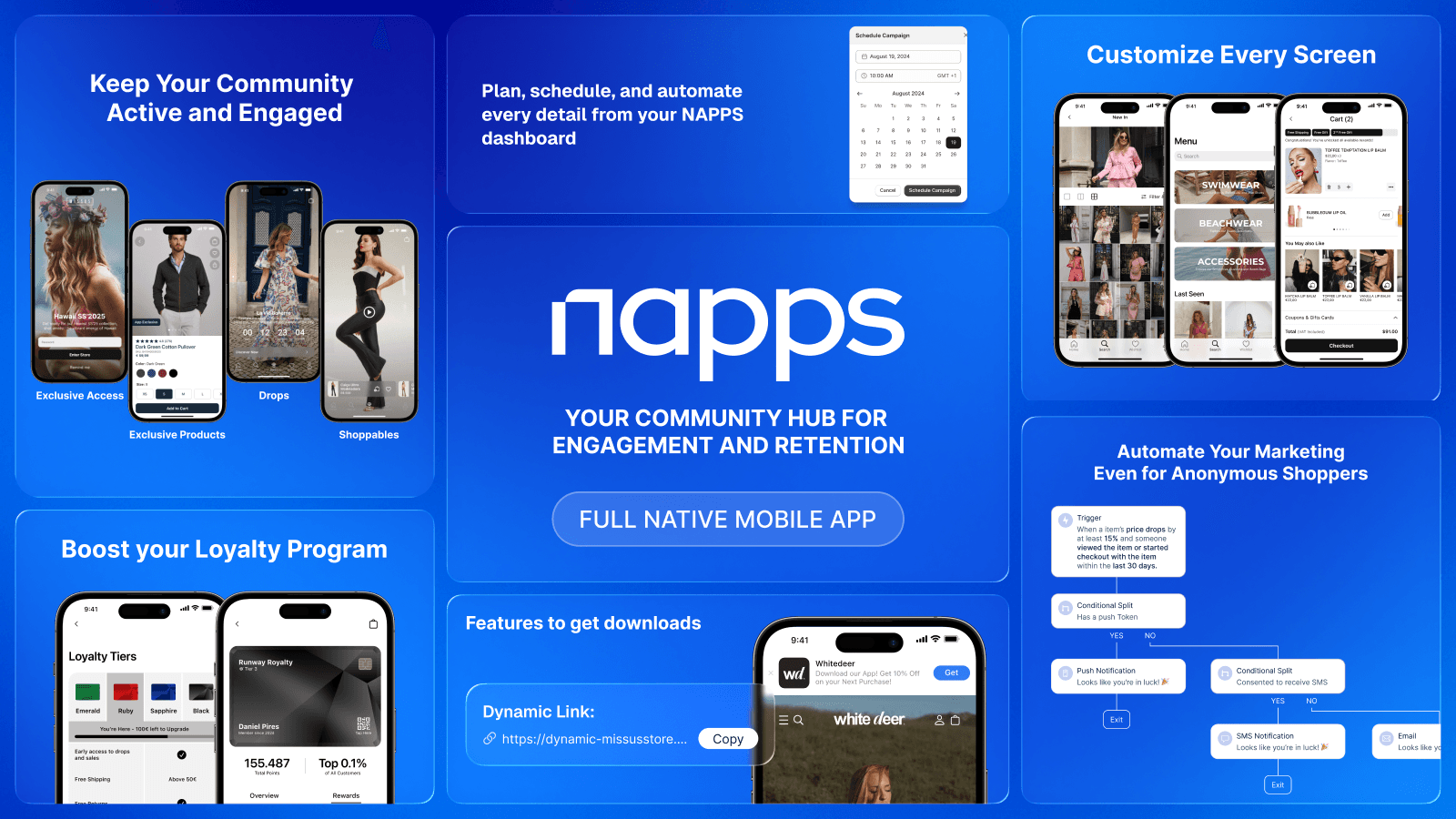 Build your app fast with powerful NAPPS features