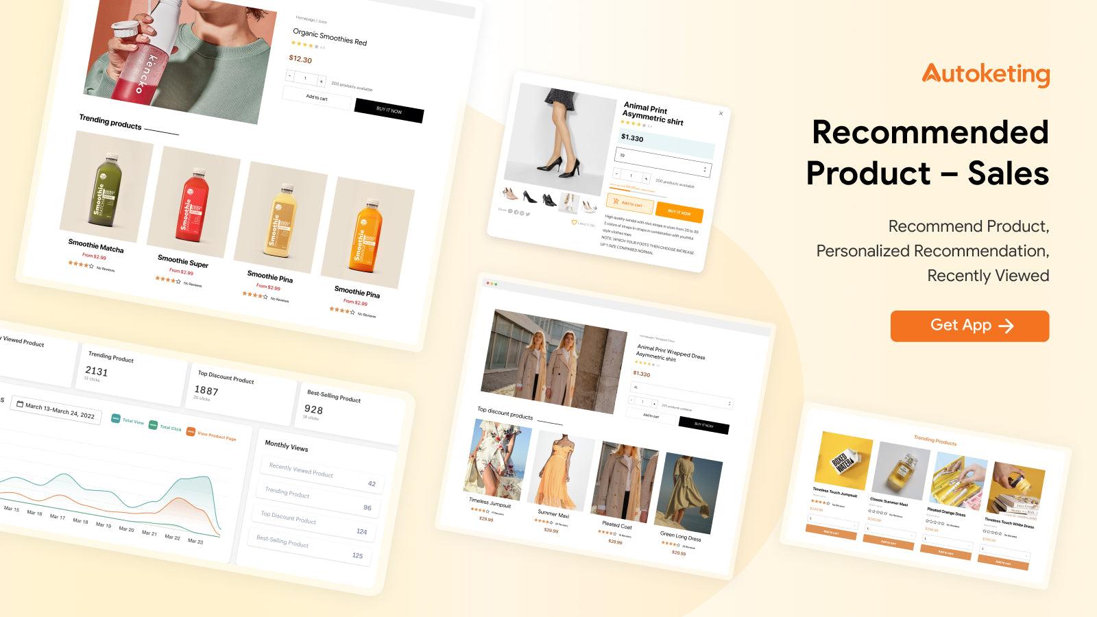 Recommend Product, Personalized Recommendation, Recently Viewed