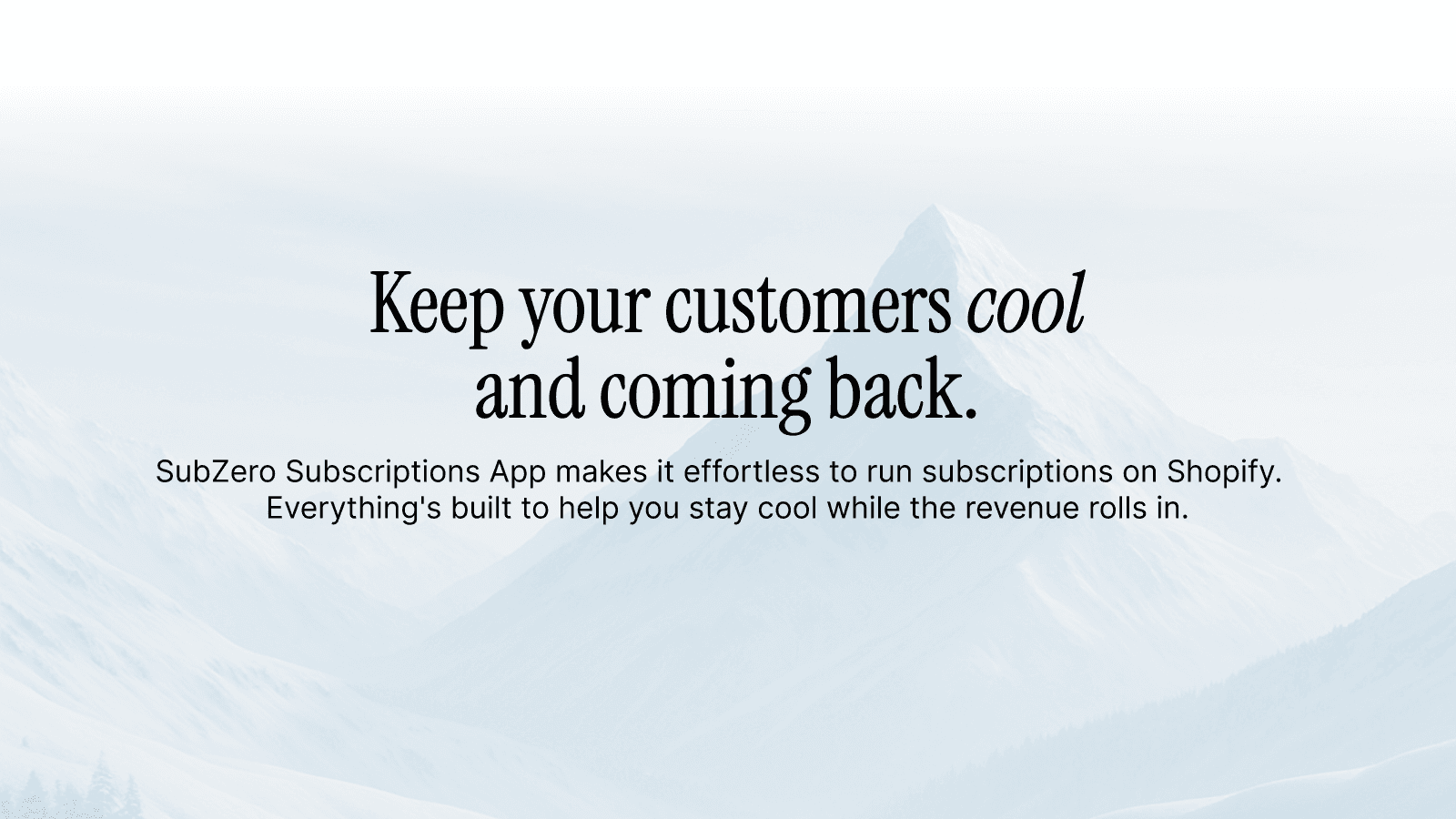 SubZero Subscriptions App makes subscriptions effortless