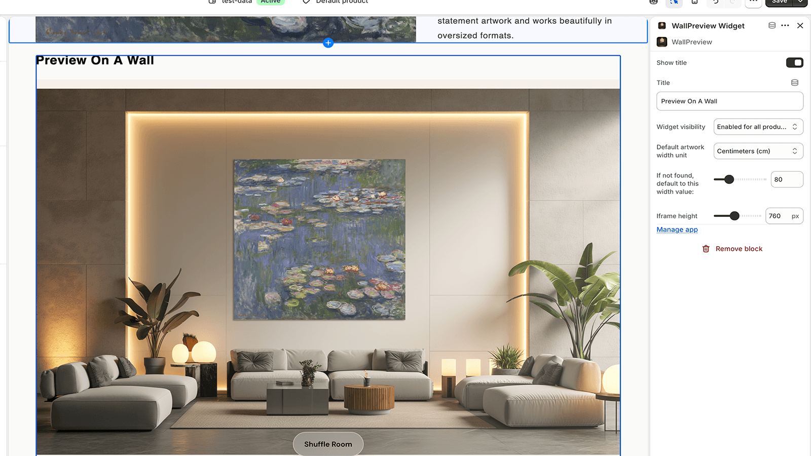 Built for art stores, galleries, print sellers, and poster shops