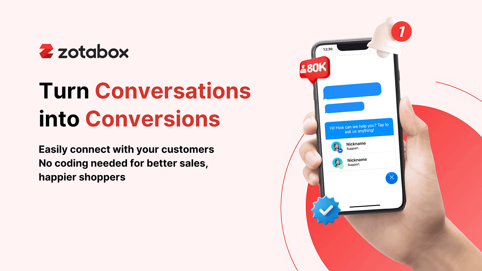 Instant Facebook Messenger, WhatsApp Chat Integration to Shopify