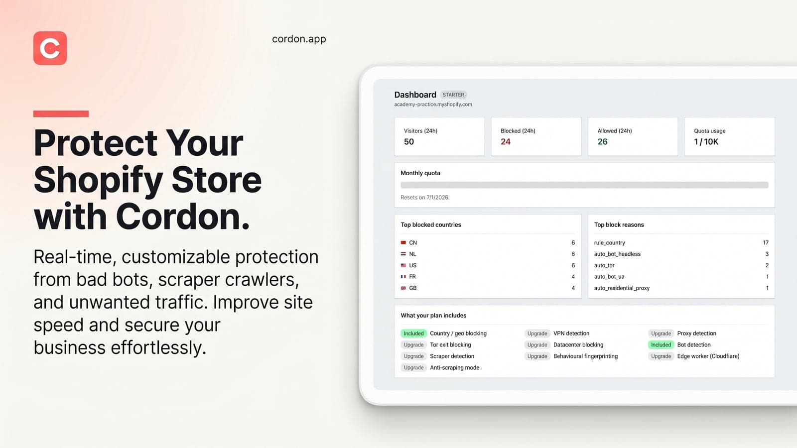 Cordon - main image protect your store