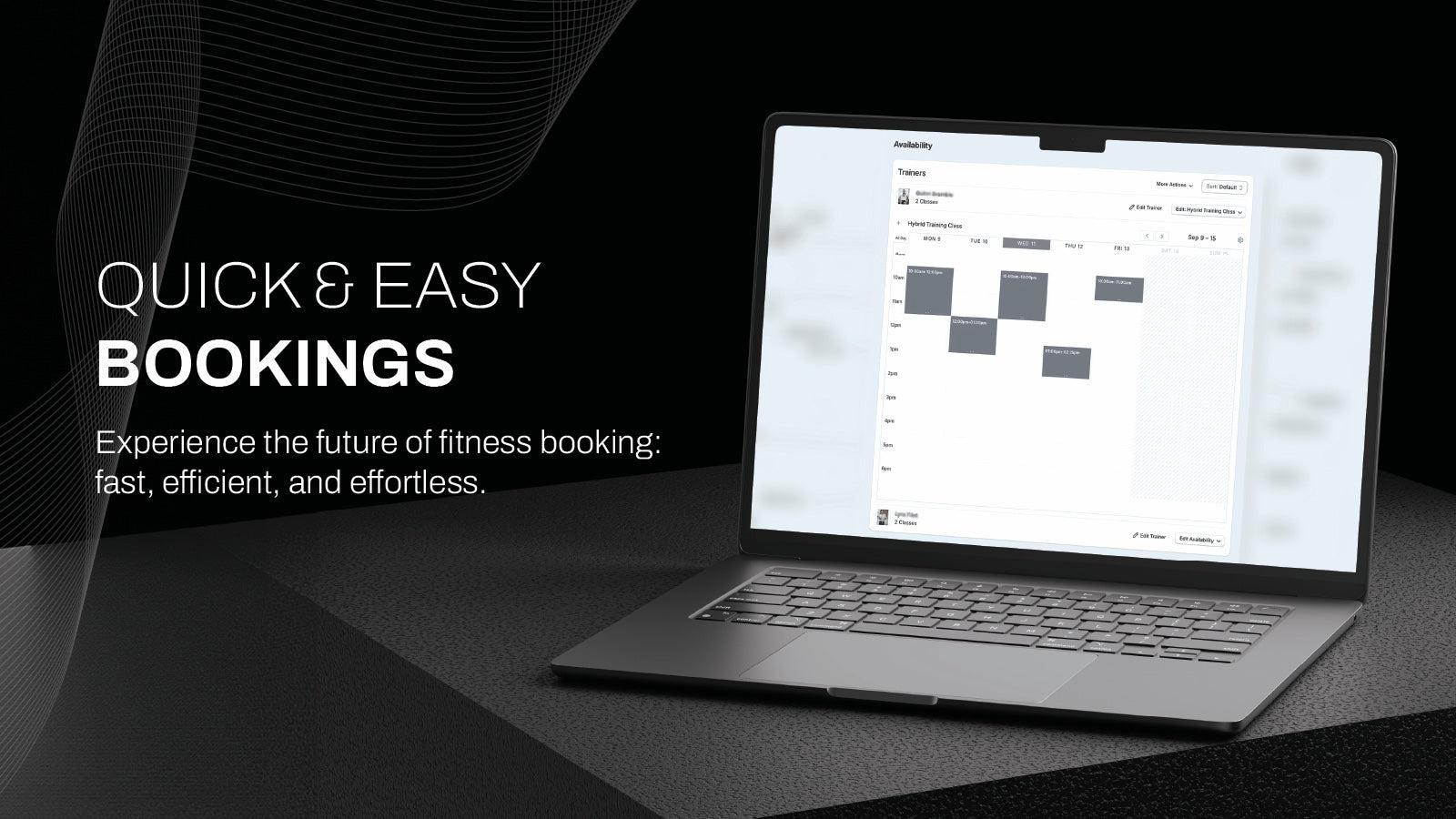 Quick & Easy booking system for fitness and gym owners