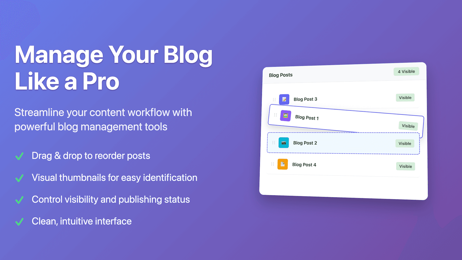 Smart Blog Article Sorter