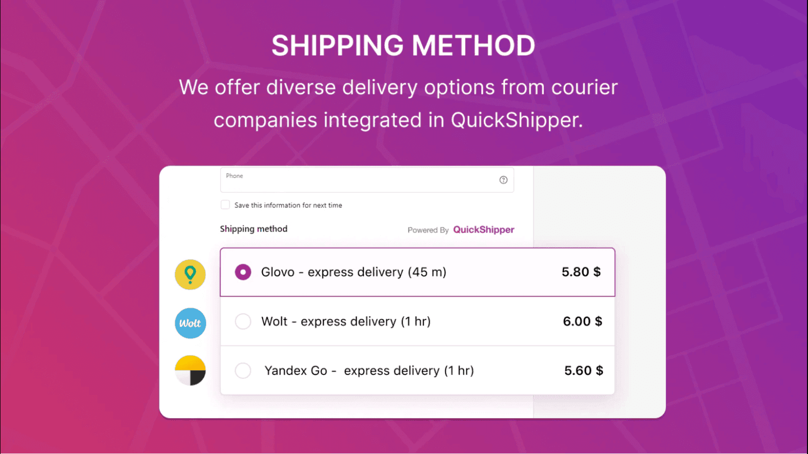 Delivery Options on Checkoit