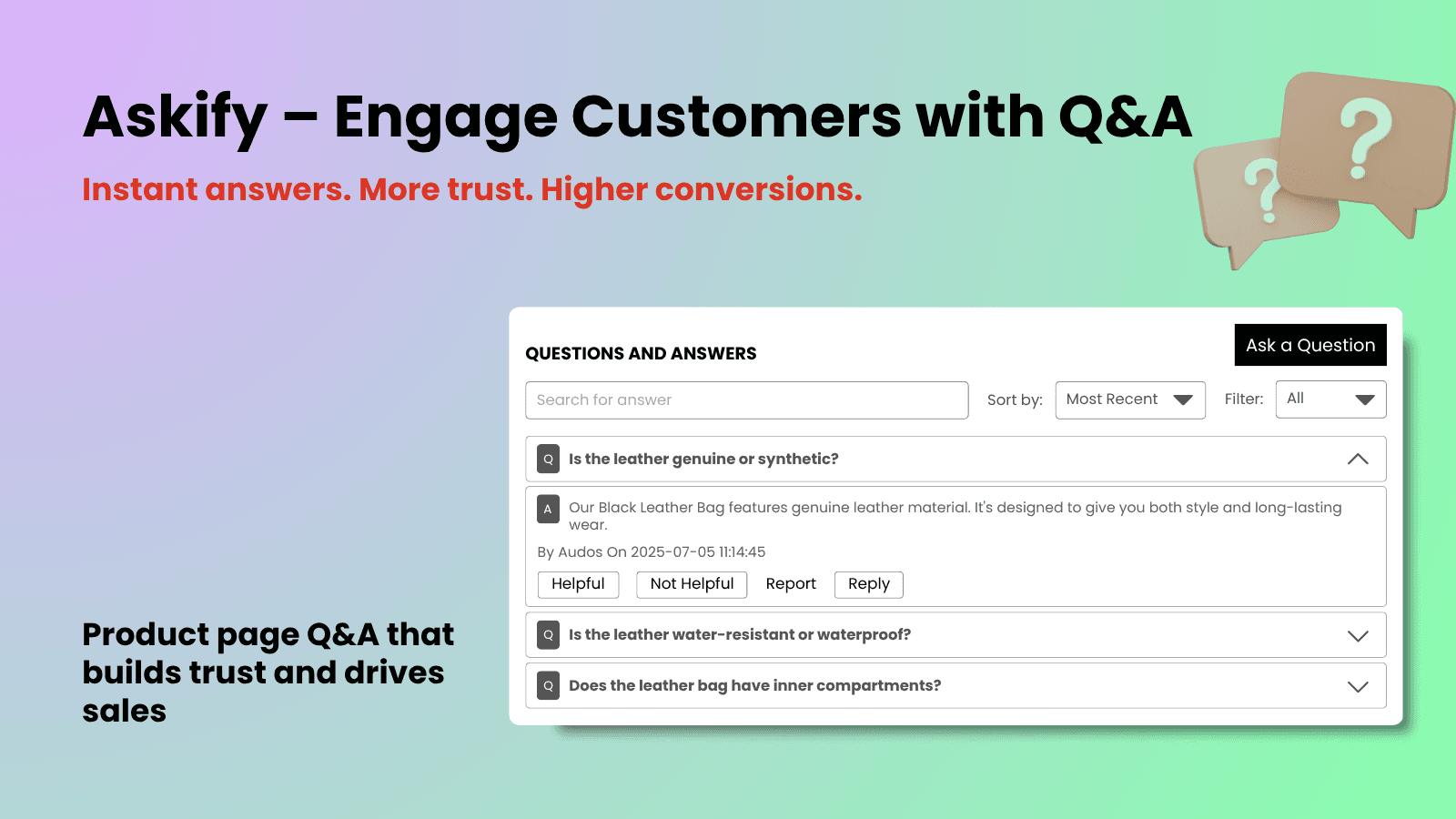 Askify – Engage Customers with Q&A