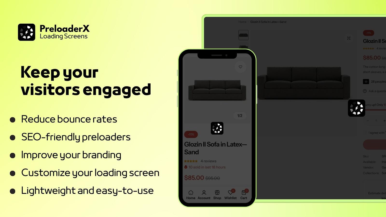 Lightweight preloaders that keep visitors engaged - PreloaderX