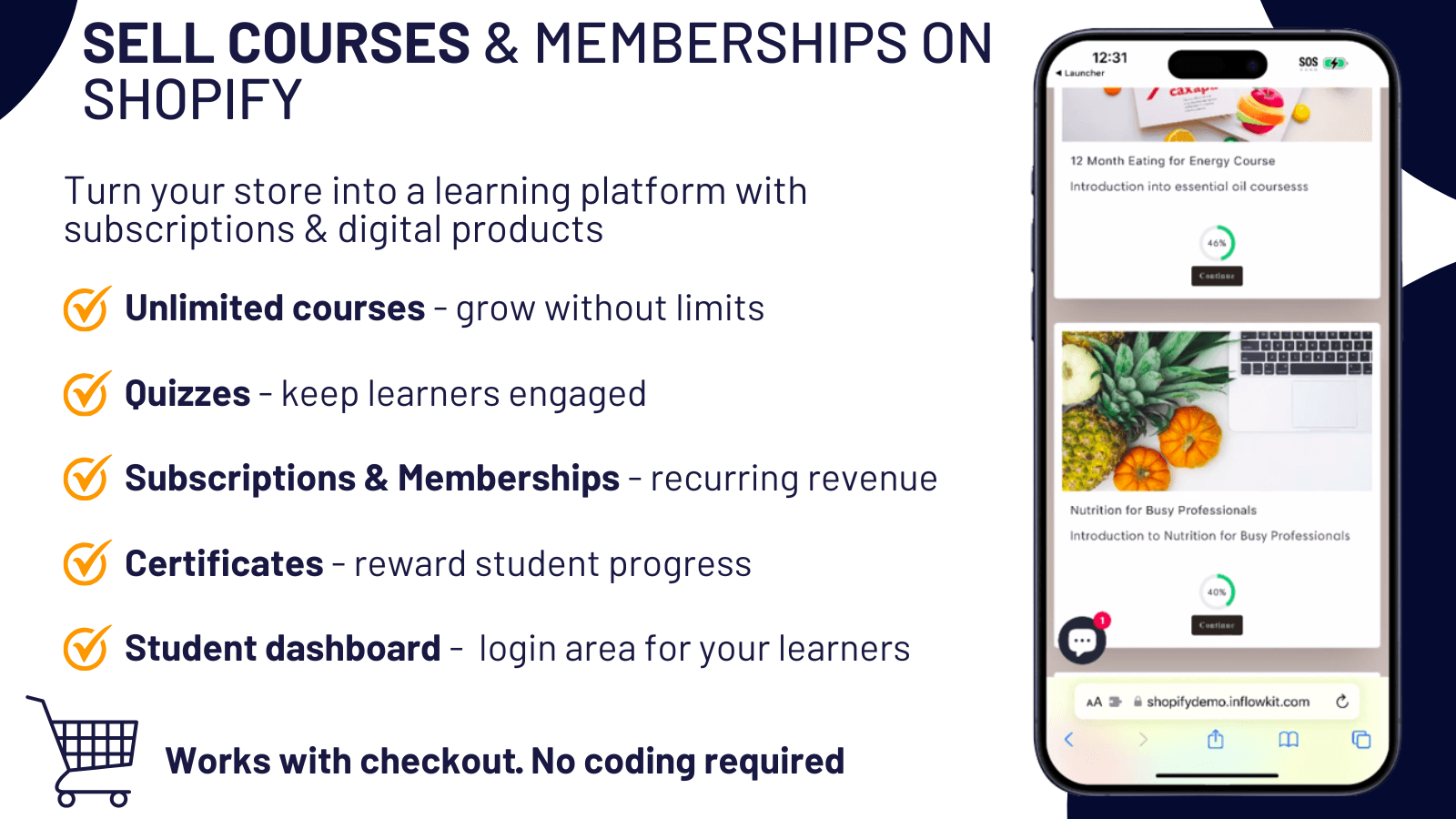 Sell Subscriptions, Memberships, Courses on your store