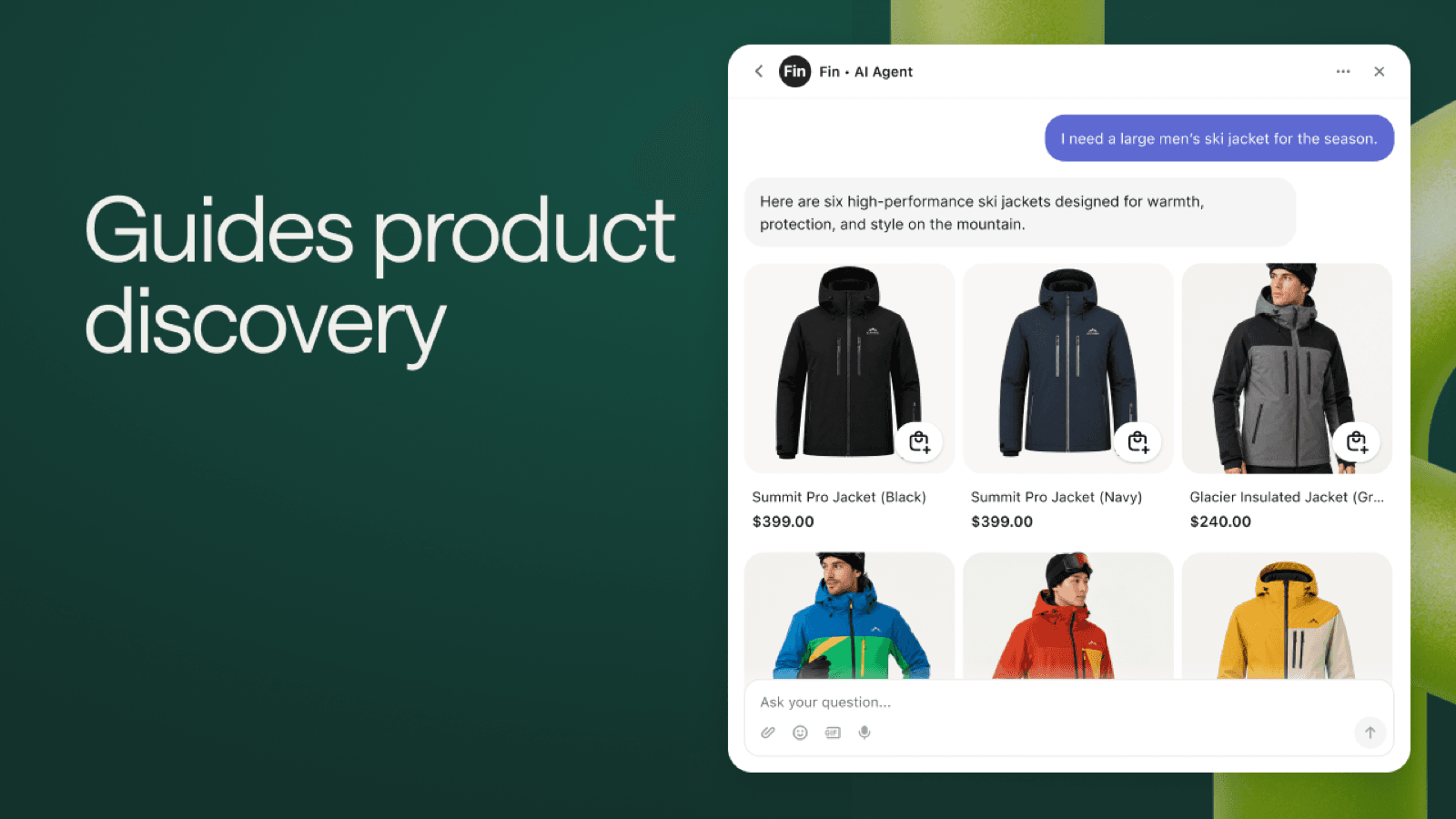 Guides product discovery