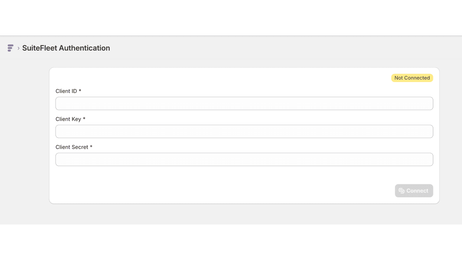 SuiteFleet Authentication