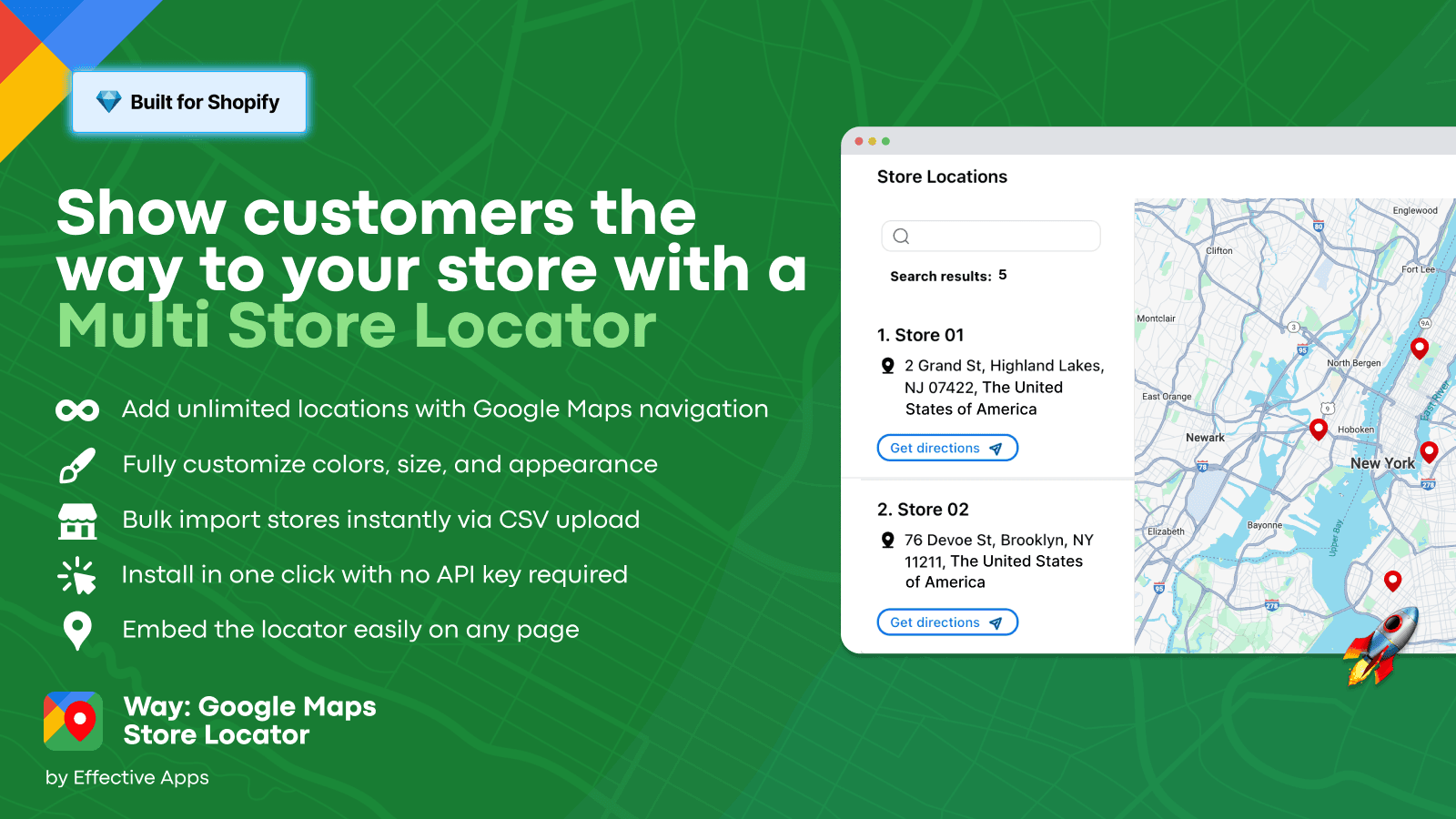 The store locator / dealership locator appears in the store