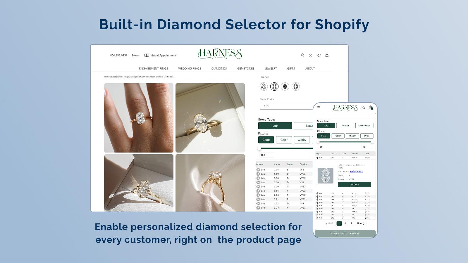 Sell jewelry smart way, customize it with diamond selection