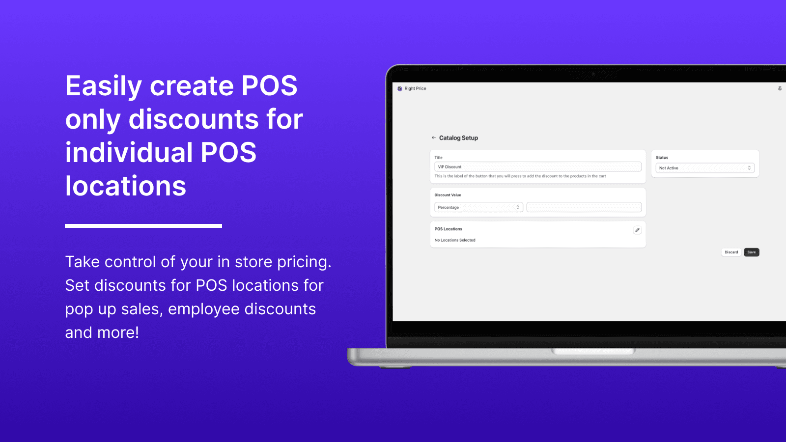 Easily Create POS Only Discounts