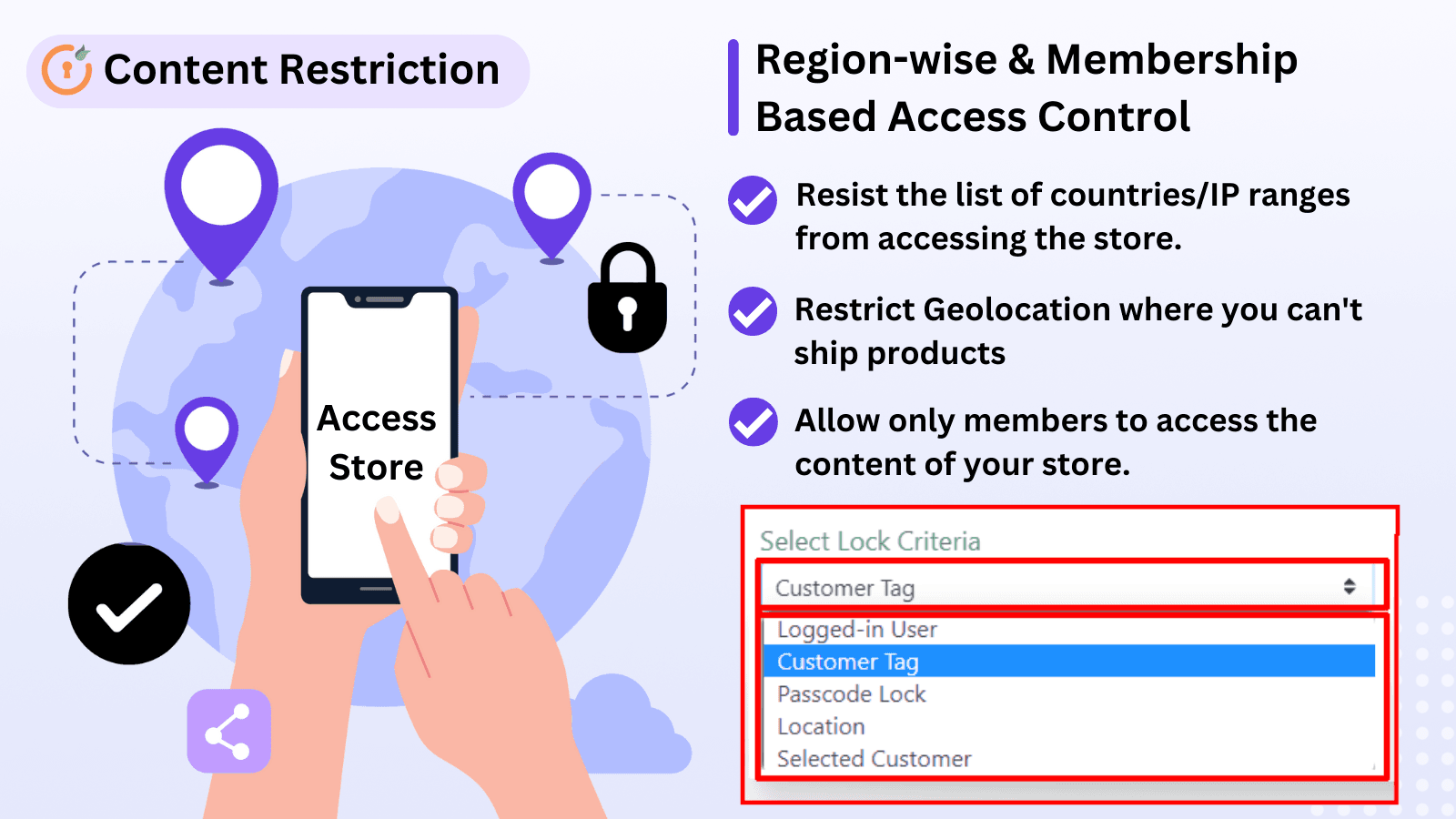 Lock Store With Access Control: Restrict Products Or Hide Prices