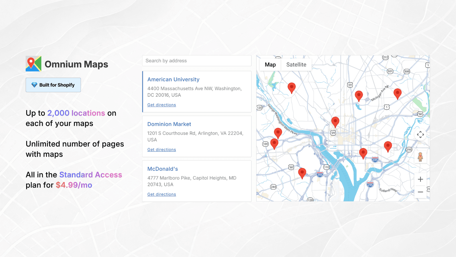 Add Google Maps with store locations to your Shopify store!