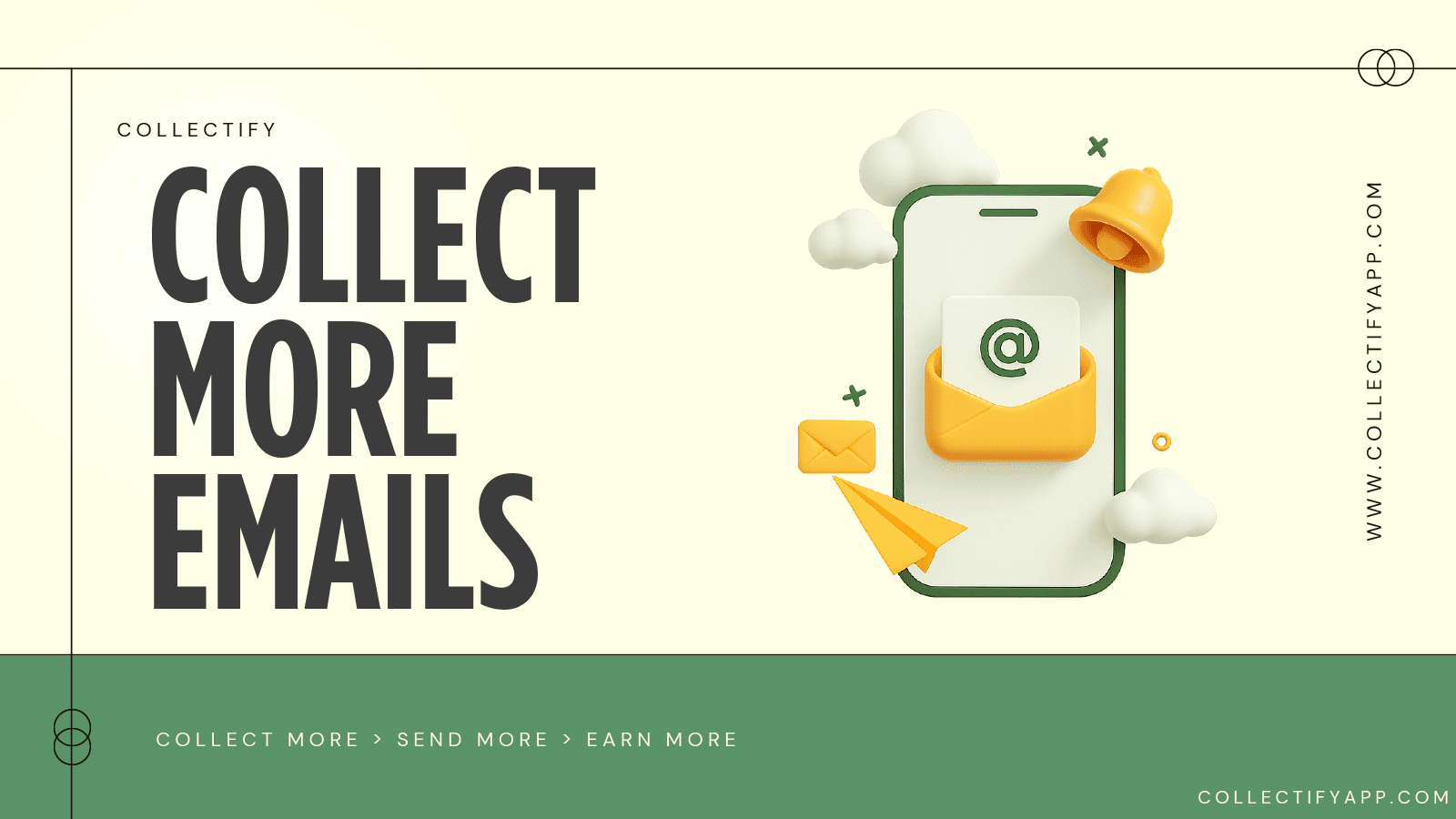 Collectify Shopify App homepage Slide "Collect More Emails"