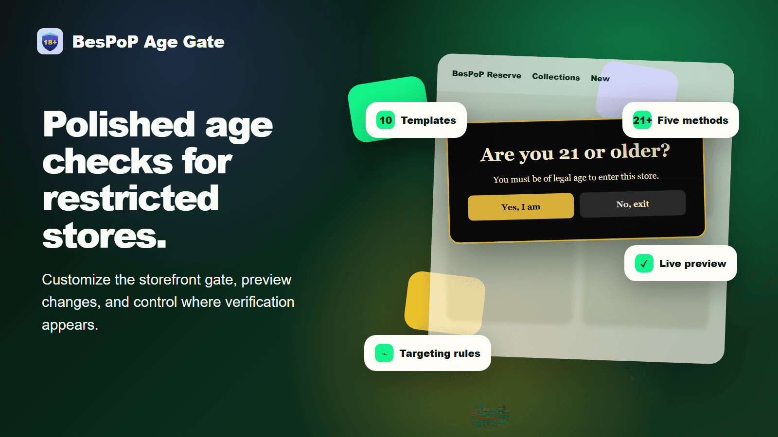Age Gate - for restricted stores