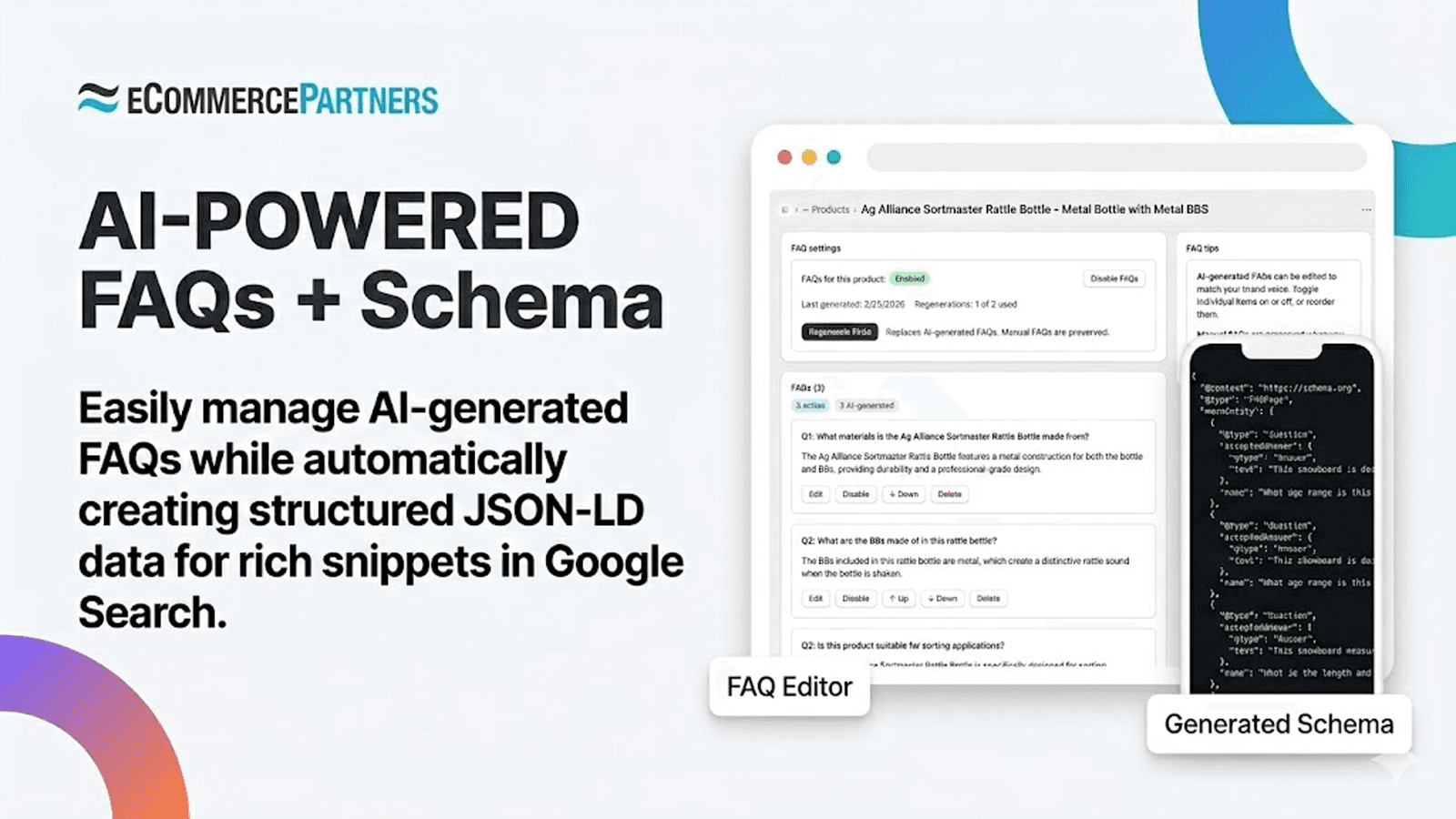 AI-POWERED PRODUCT FAQs + Schema Markup
