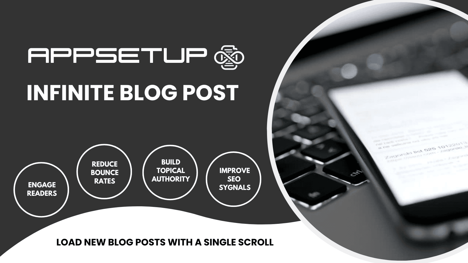Infinite blog posts, auto loading blog posts and improve ranking