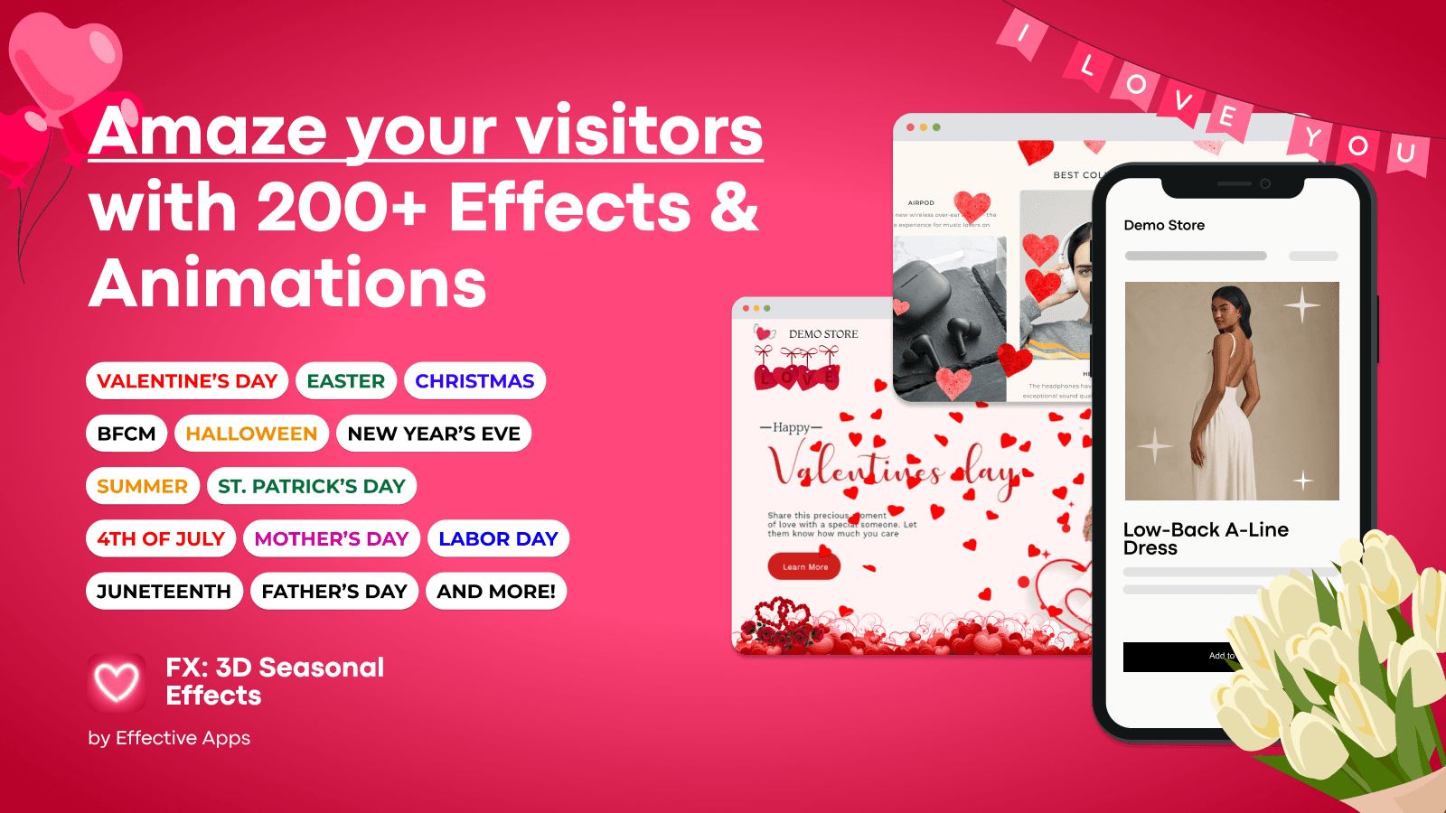 Add BFCM butterflies, sakura leaves, Halloween, Christmas snow