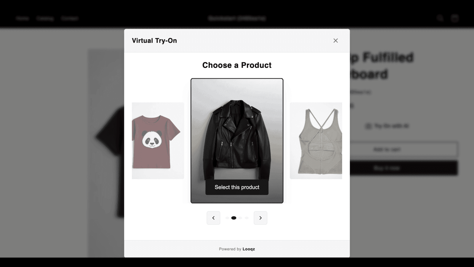 Looqz Virtual Try-on Preview