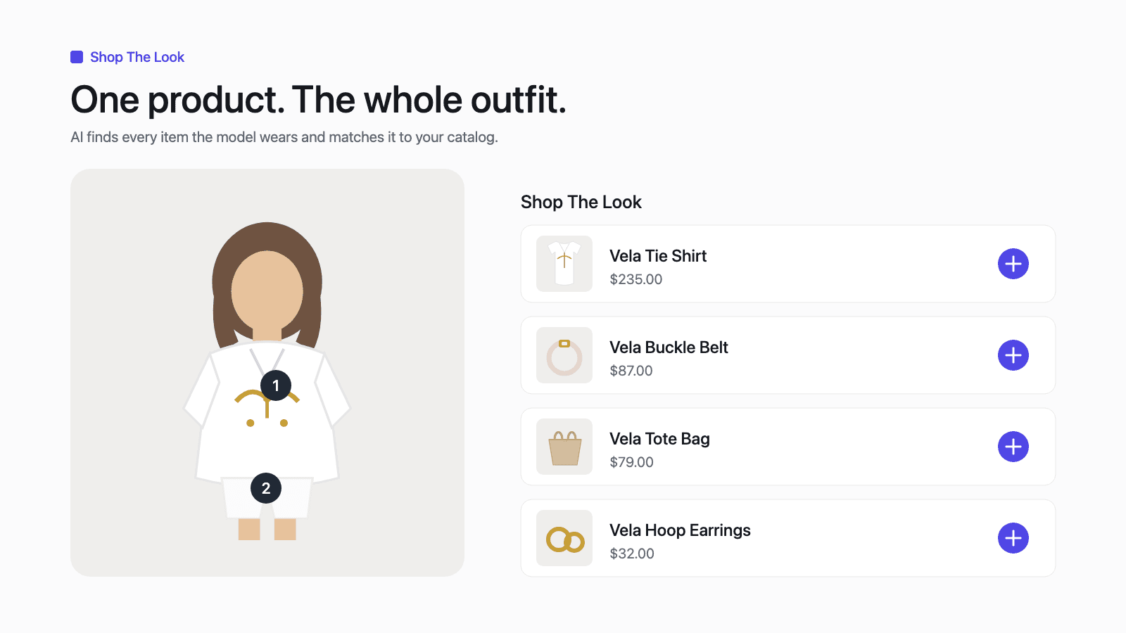 Shop The Look turns one product into a shoppable outfit.