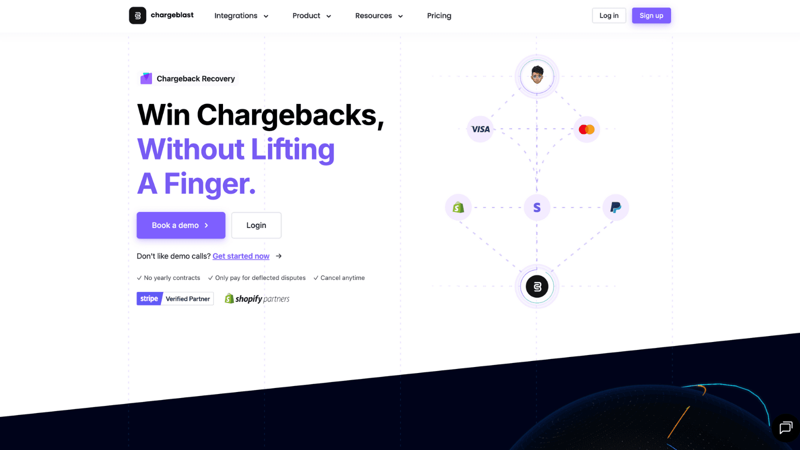 Chargeback details from every card network.