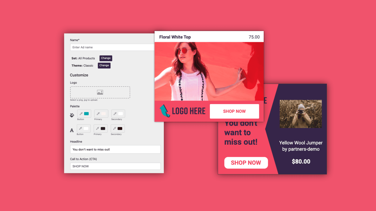 Eye-catching ads in a few clicks