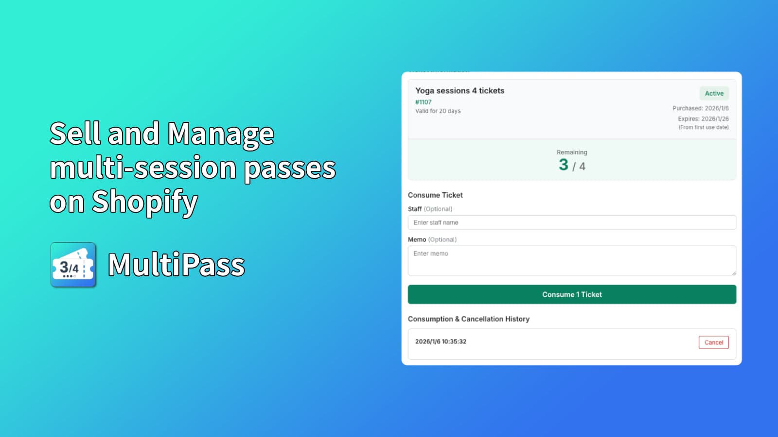 MultiPass: Multi-session pass