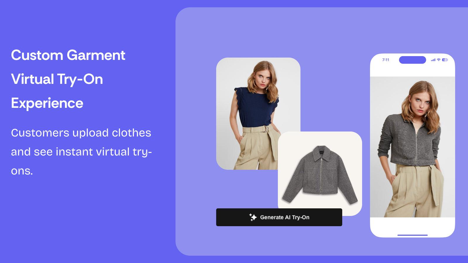 Shopify integration with seamless try-on experience at checkout