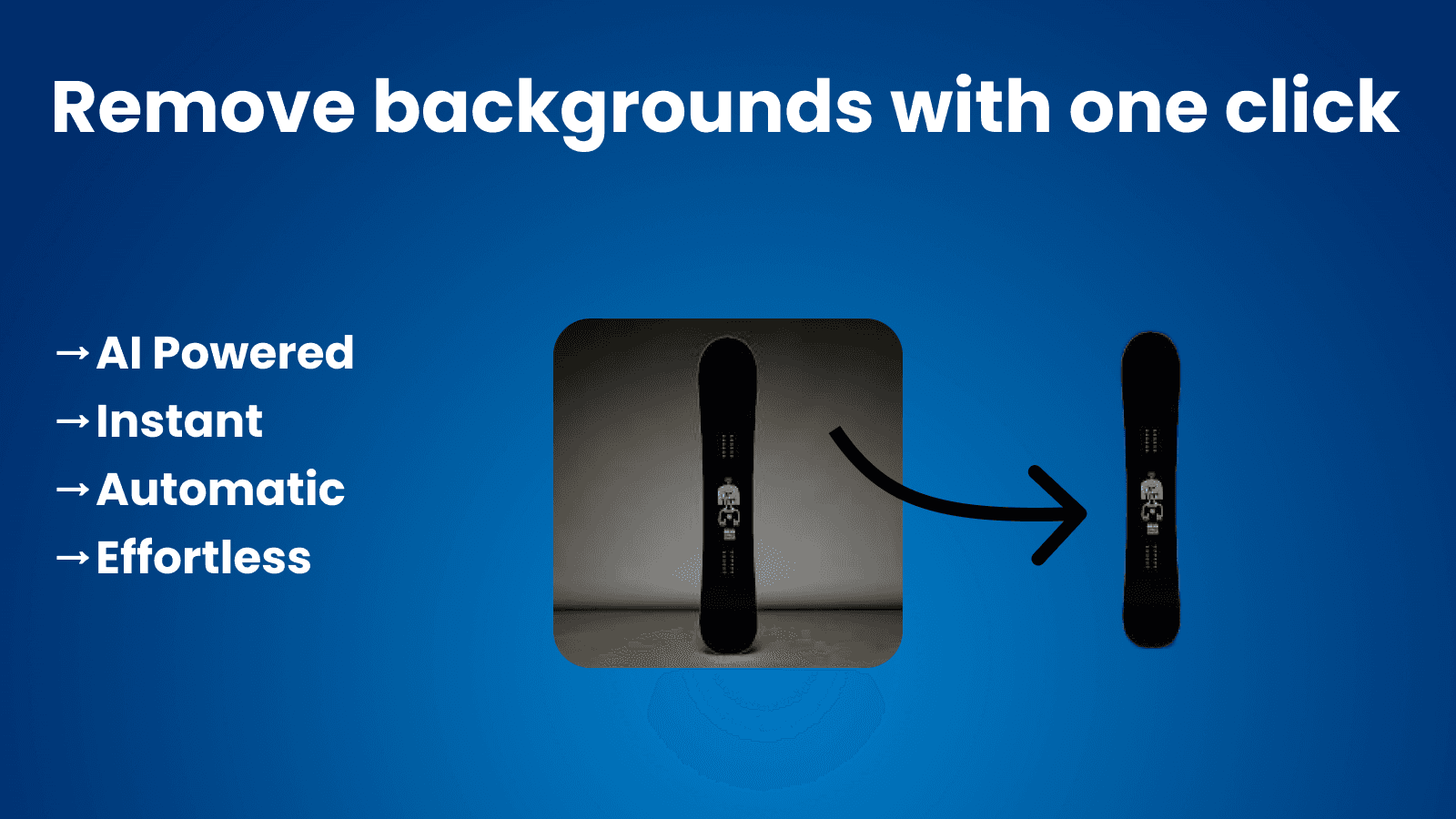 Easily remove image backgrounds with AI in one click