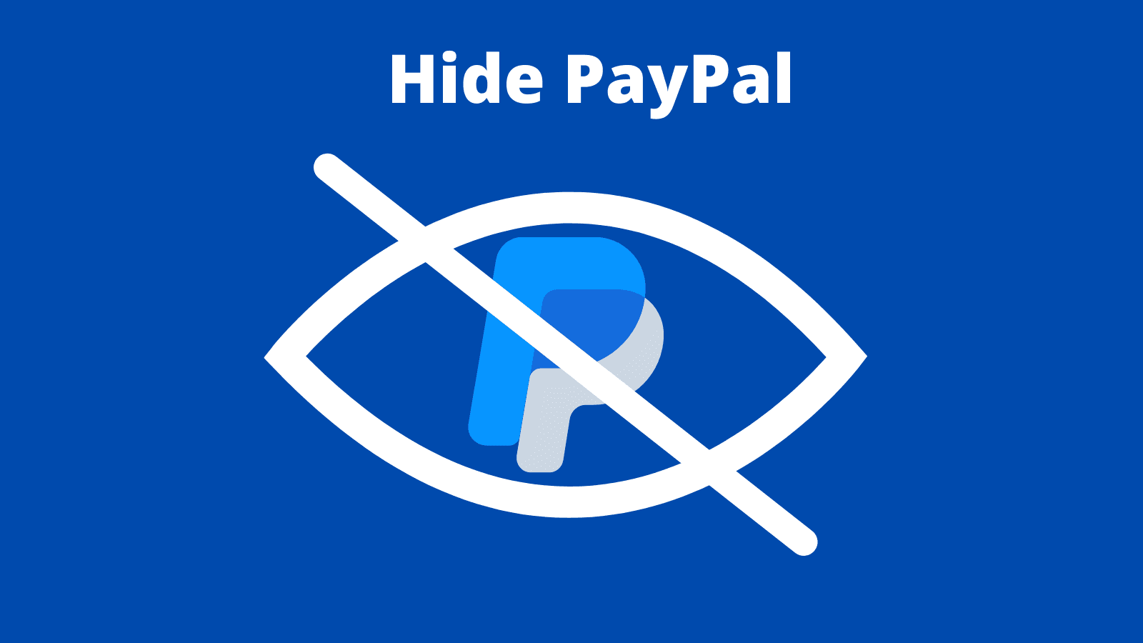 Hide PayPal