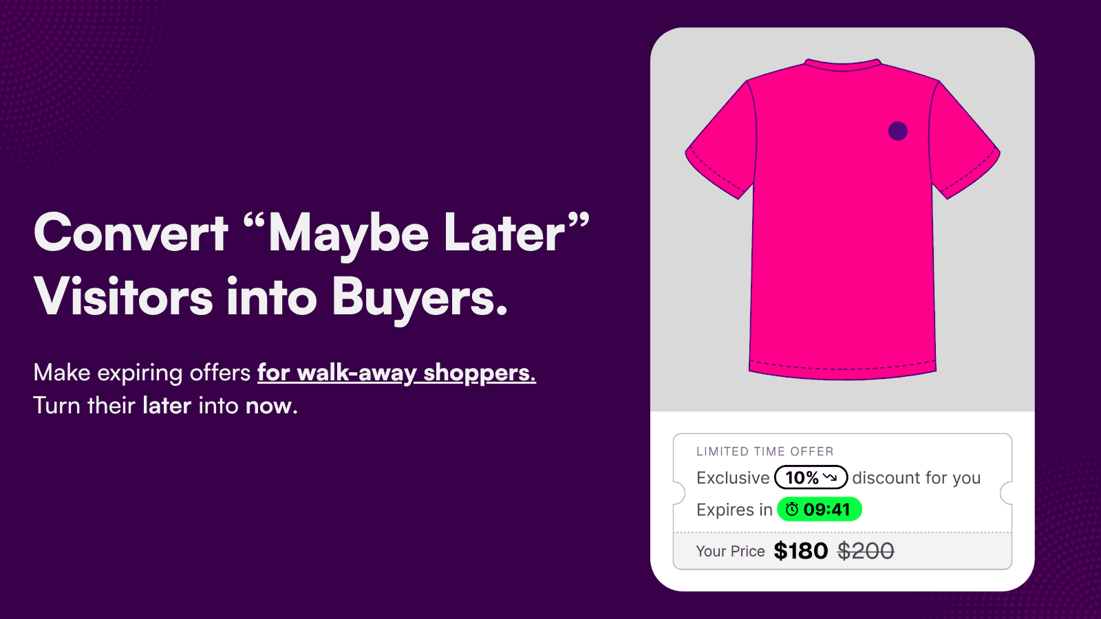 Dynamic Discount Codes App with Countdown Timer, Urgency Creator