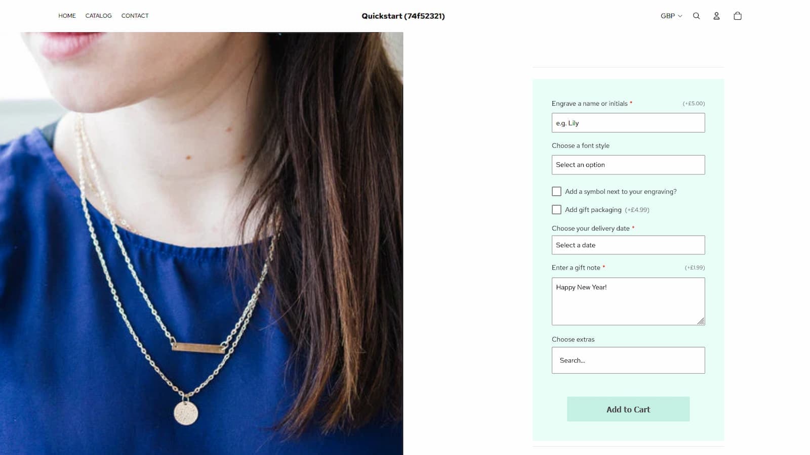 Product customizations live on a customers store