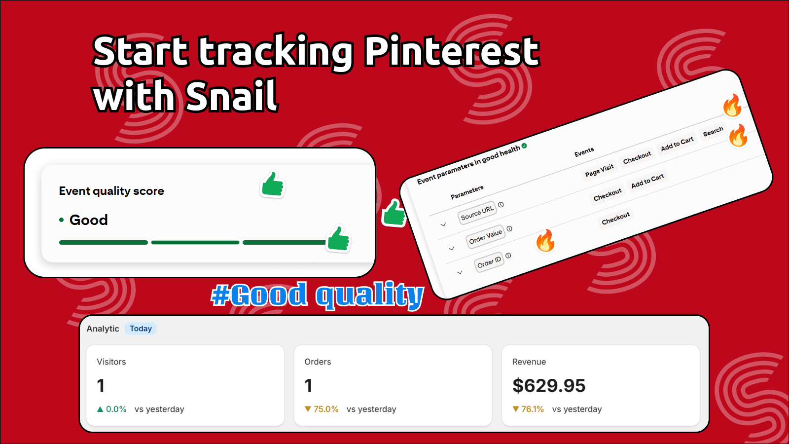 start tracking pinterest with snail