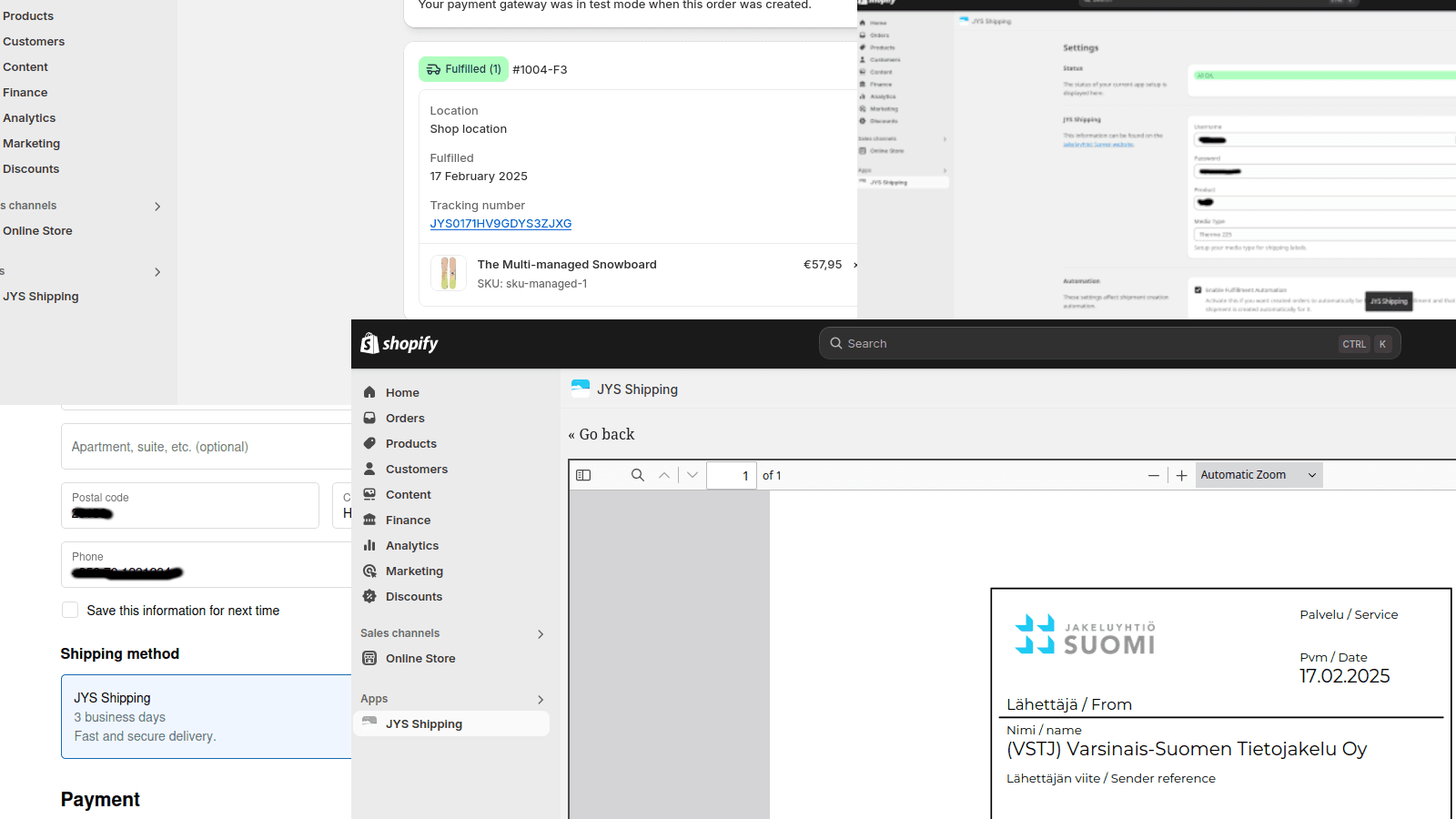 Tracking links, shipping label, shipping rates, easy to use.