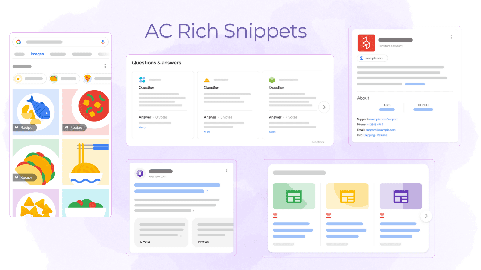 AC Rich Snippets JSON+LD SEO overview